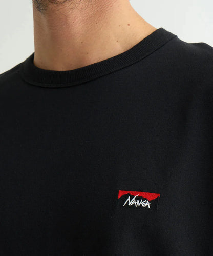 NANGA ECO HYBRID BOX LOGO 刺繡 長袖T恤（男女同款）