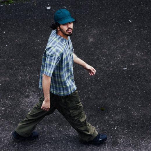 and wander dry check open SS shirt 短袖開襟襯衫