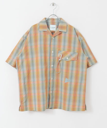 and wander dry check open SS shirt 短袖開襟襯衫