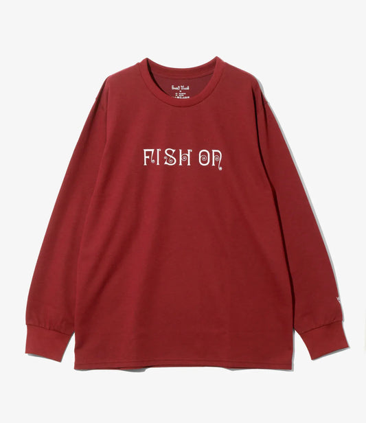 South2west8 L/S Crew Neck Tee FISH ON 長袖圓領T恤