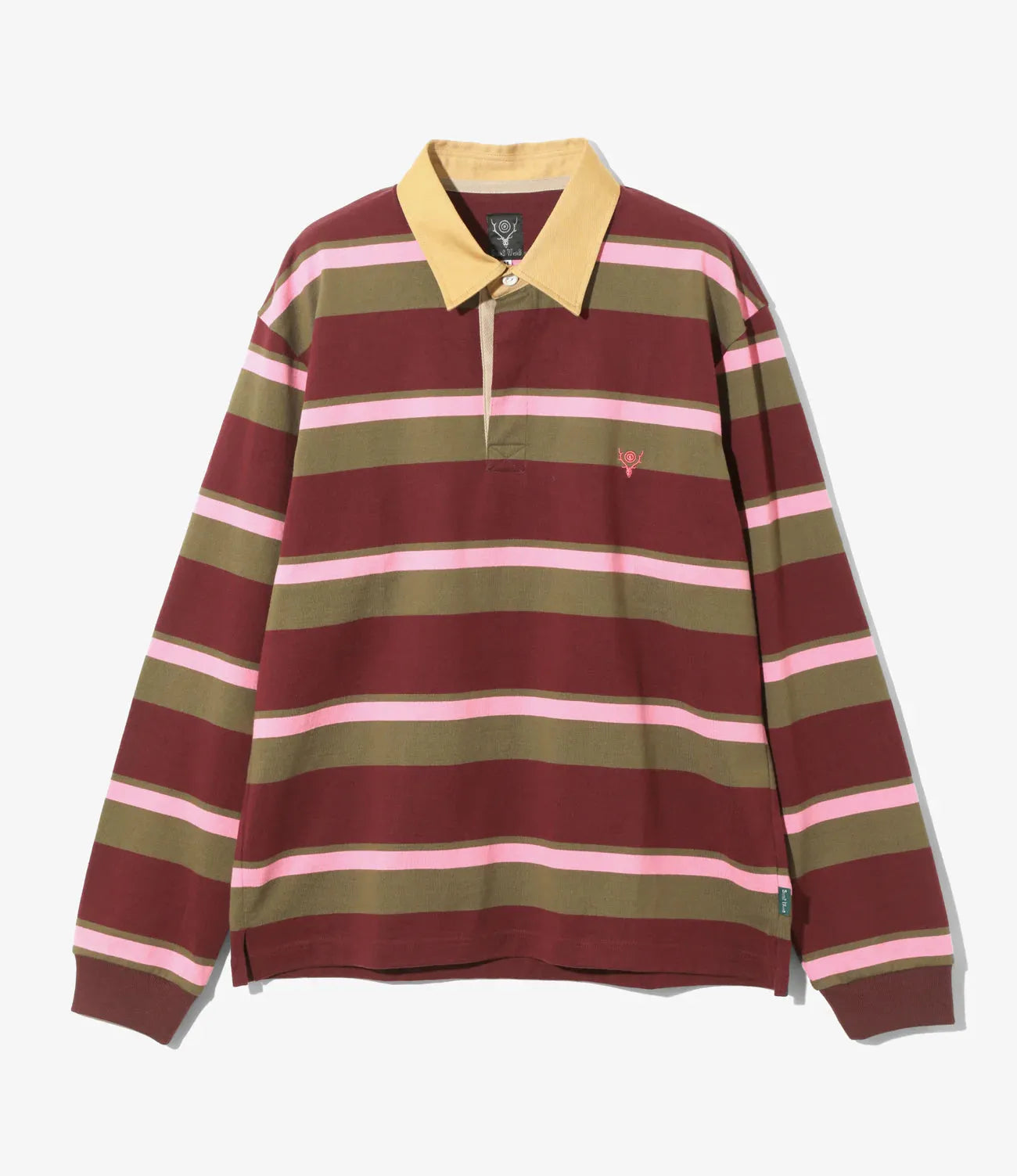 South2west8 Rugger Shirt 棉質Plainstitch長袖襯衫