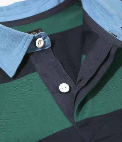 South2west8 Rugger Shirt 棉質Plainstitch長袖襯衫