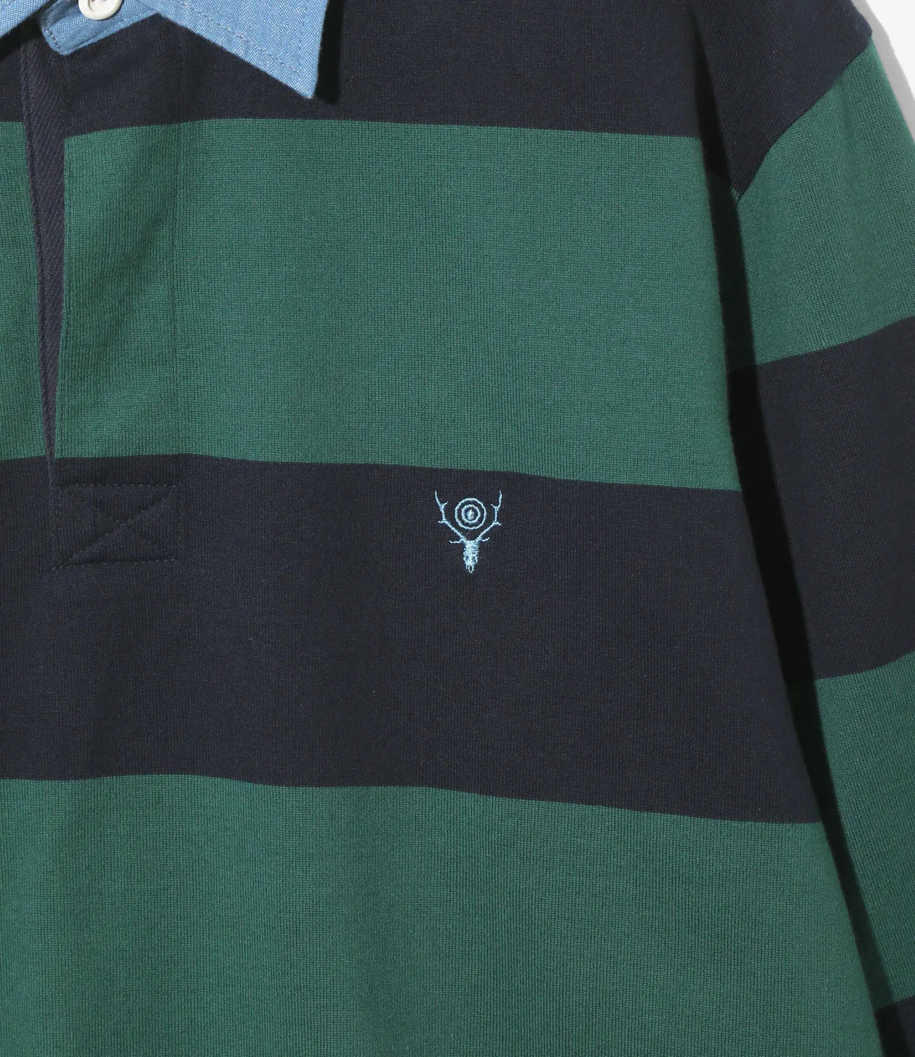 South2west8 Rugger Shirt 棉質Plainstitch長袖襯衫