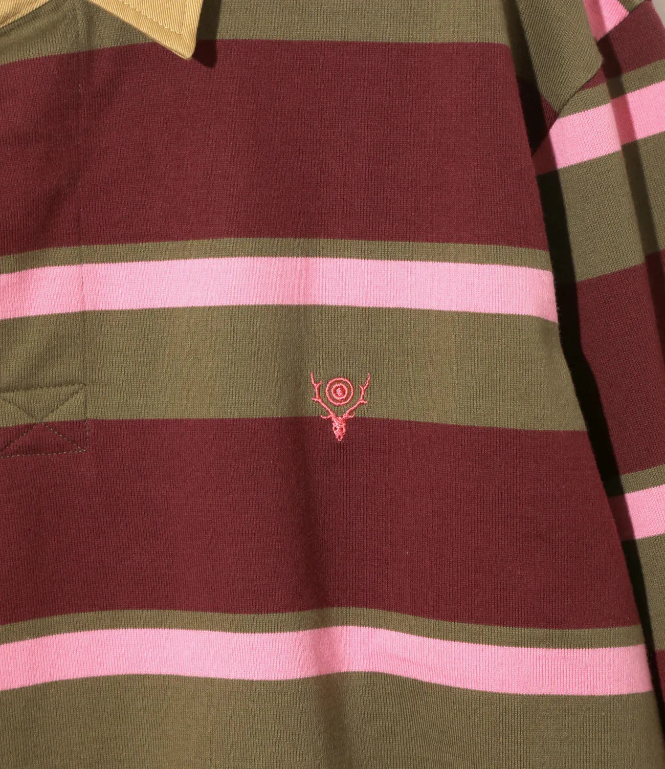 South2west8 Rugger Shirt 棉質Plainstitch長袖襯衫