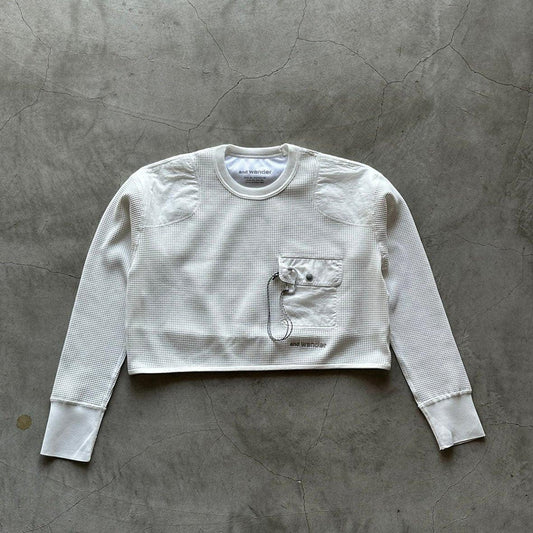 and wander PEwaffle 短款T恤 W款