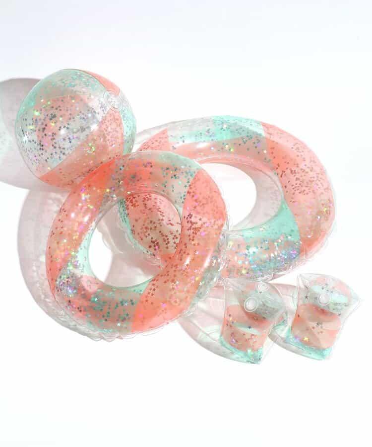 透明沙灘球（亮片）