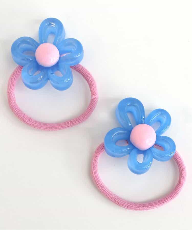 透明花朵發繩2個裝