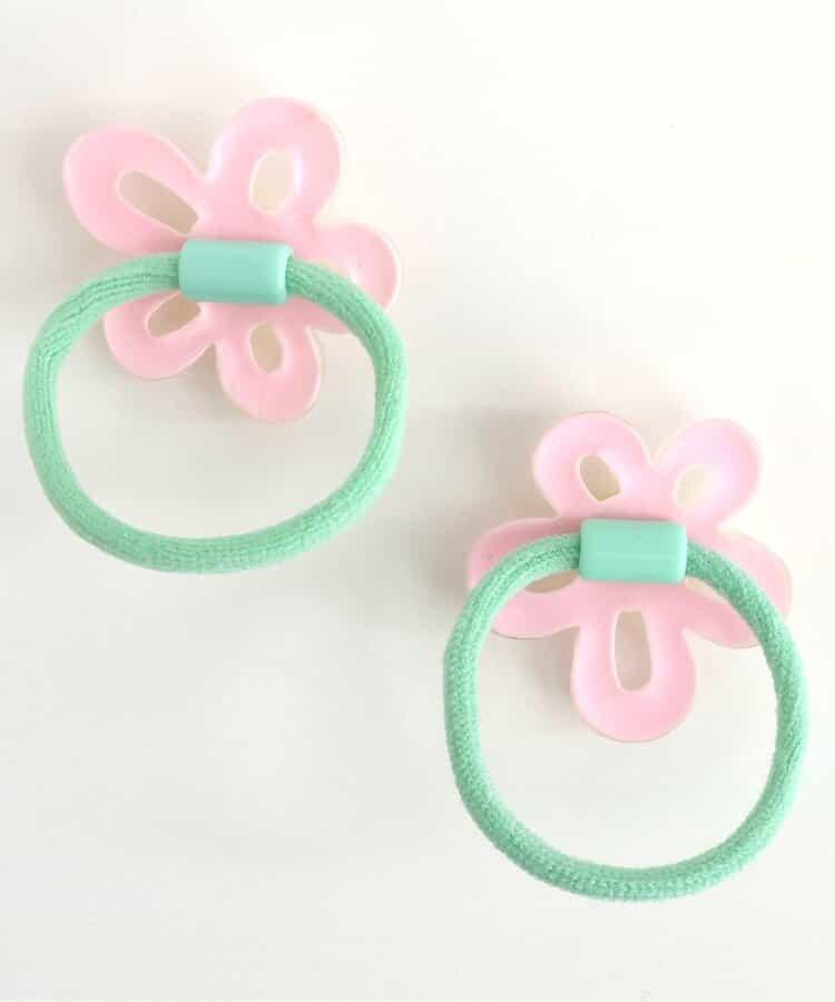 透明花朵發繩2個裝