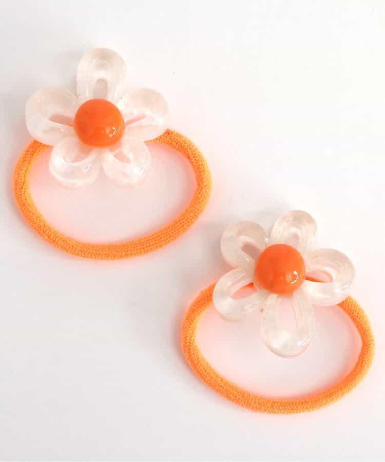 透明花朵發繩2個裝