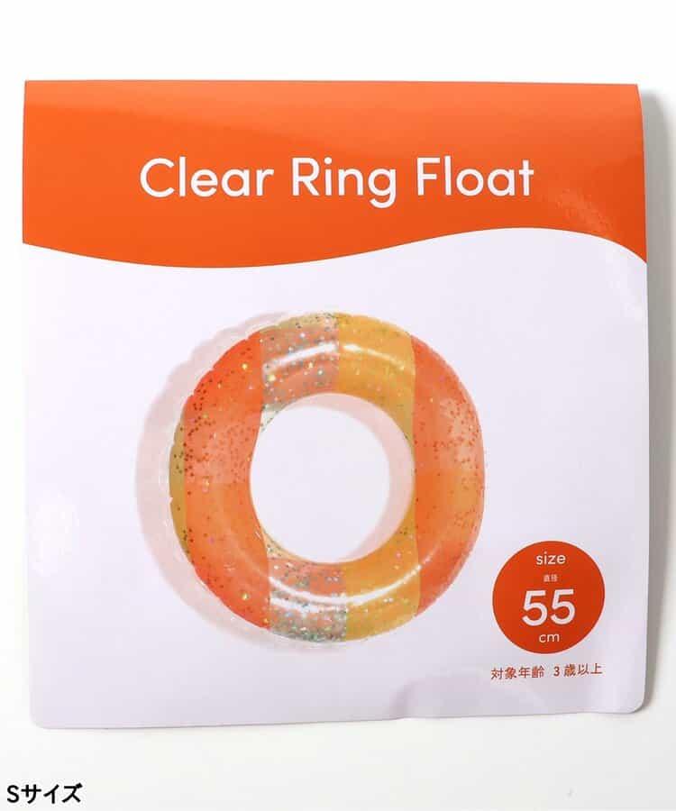 透明格紋亮片泳圈_浮圈