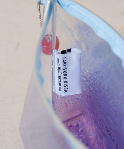 旅する吃茶×BIRTHDAY BAR 透明收納包