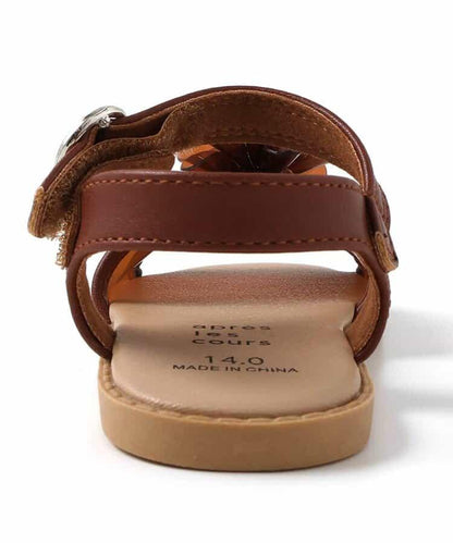 透明花朵裝飾涼鞋