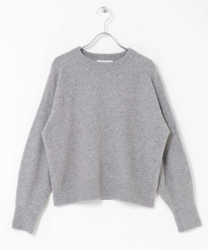 絨感圓領針織套頭衫