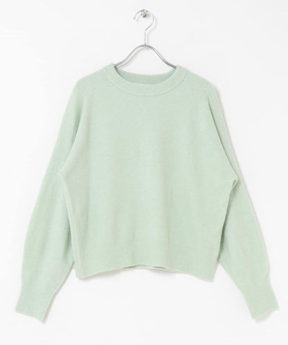 絨感圓領針織套頭衫