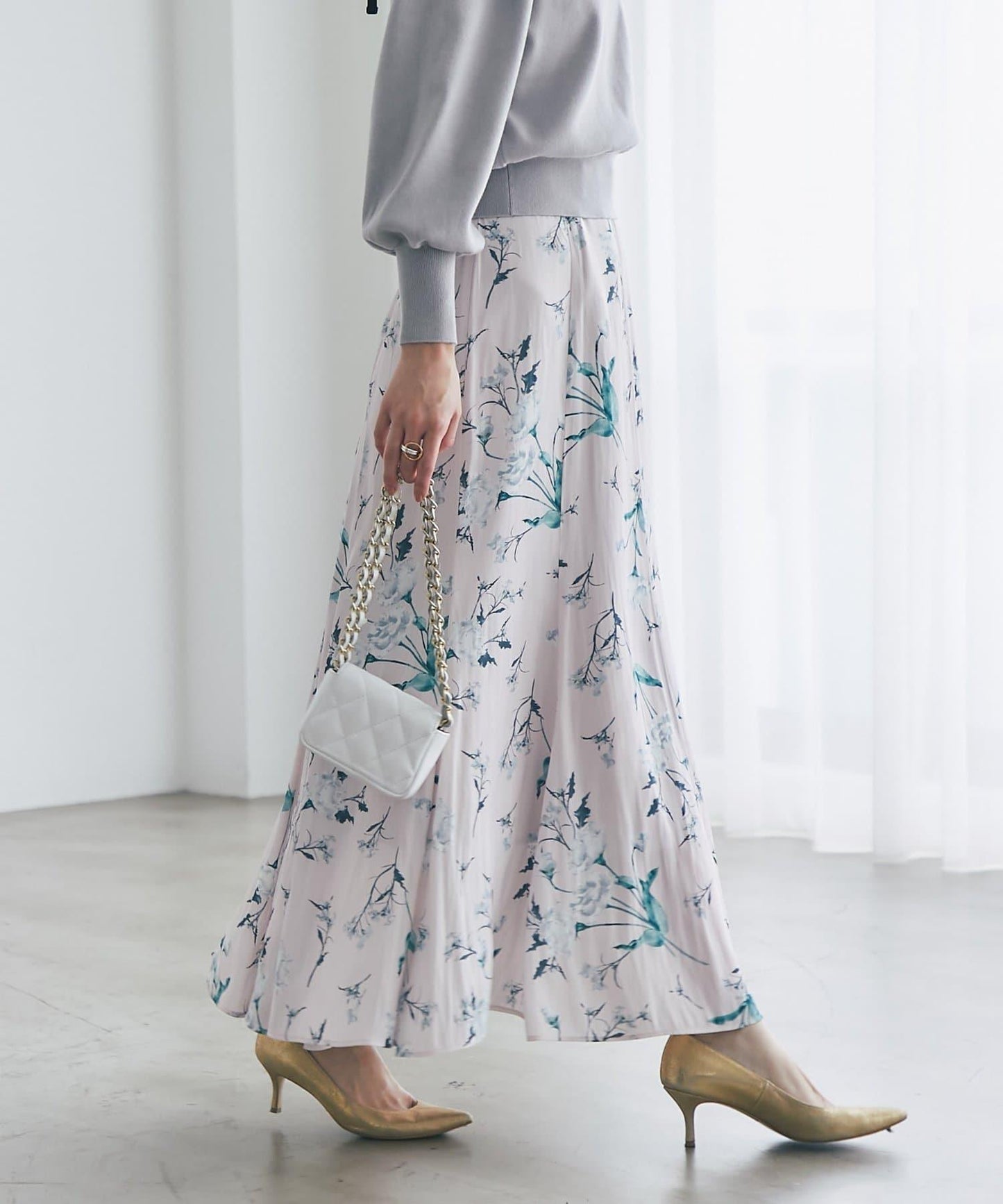 【優雅顯身材・提供3種尺碼】薄霧花園美人魚裙