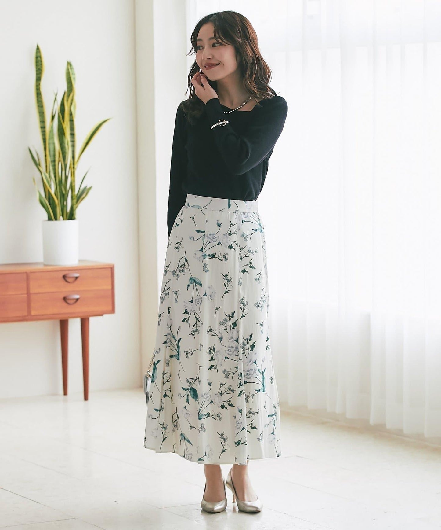 【優雅顯身材・提供3種尺碼】薄霧花園美人魚裙