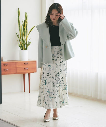 【優雅顯身材・提供3種尺碼】薄霧花園美人魚裙