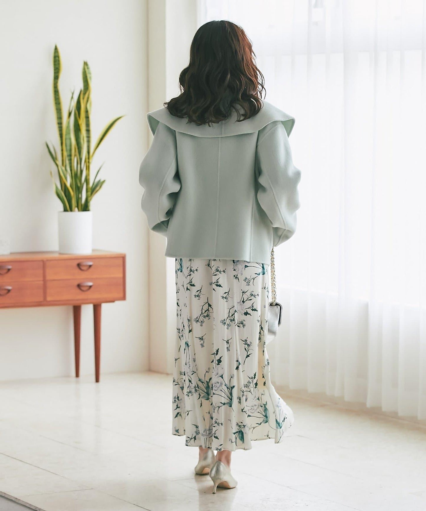 【優雅顯身材・提供3種尺碼】薄霧花園美人魚裙