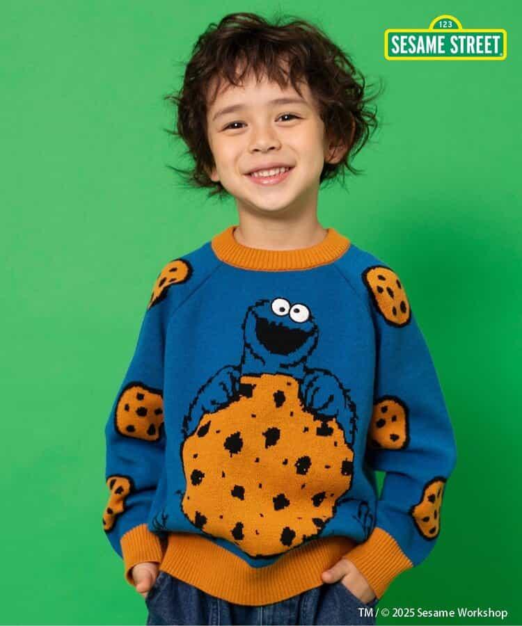 芝麻街 兩色兩款提花毛衣