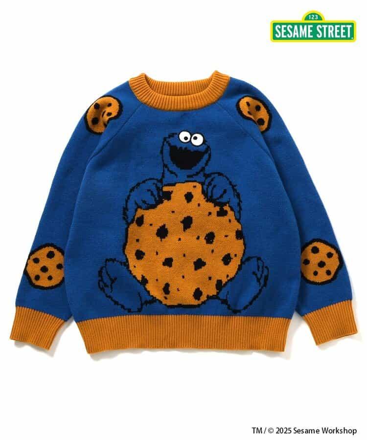 芝麻街 兩色兩款提花毛衣