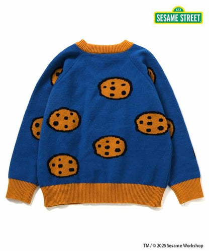 芝麻街 兩色兩款提花毛衣