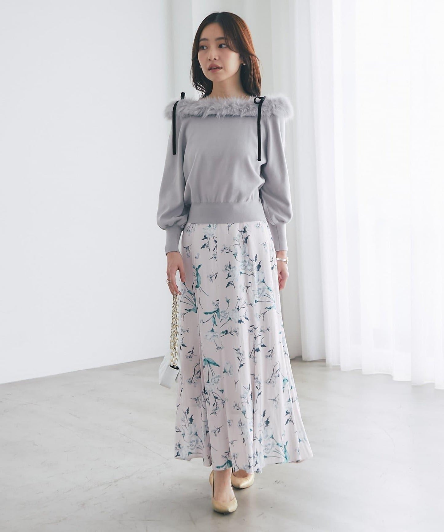 【優雅顯身材・提供3種尺碼】薄霧花園美人魚裙