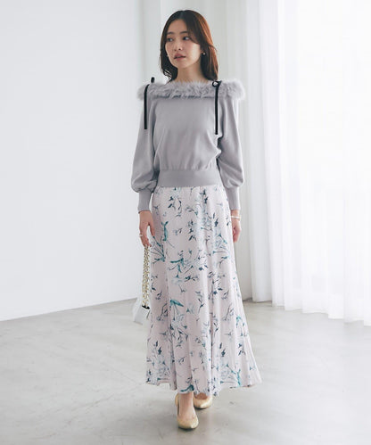 【優雅顯身材・提供3種尺碼】薄霧花園美人魚裙