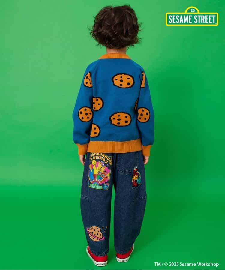 芝麻街 兩色兩款提花毛衣