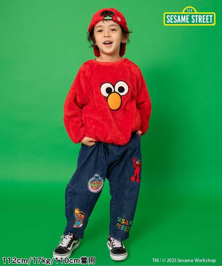 芝麻街毛絨抓絨衛衣