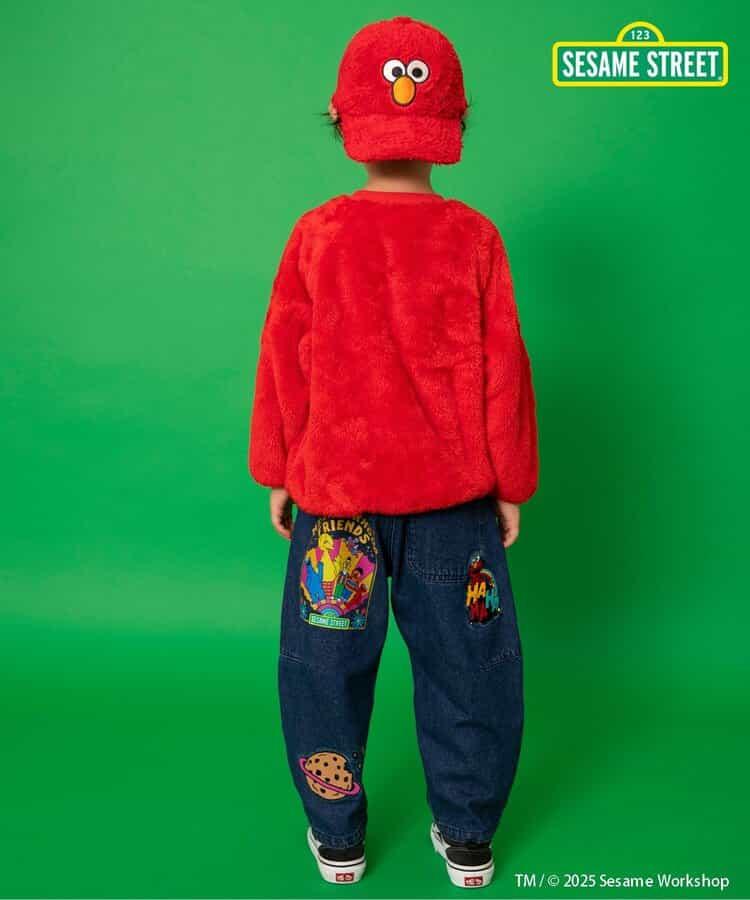 芝麻街毛絨抓絨衛衣