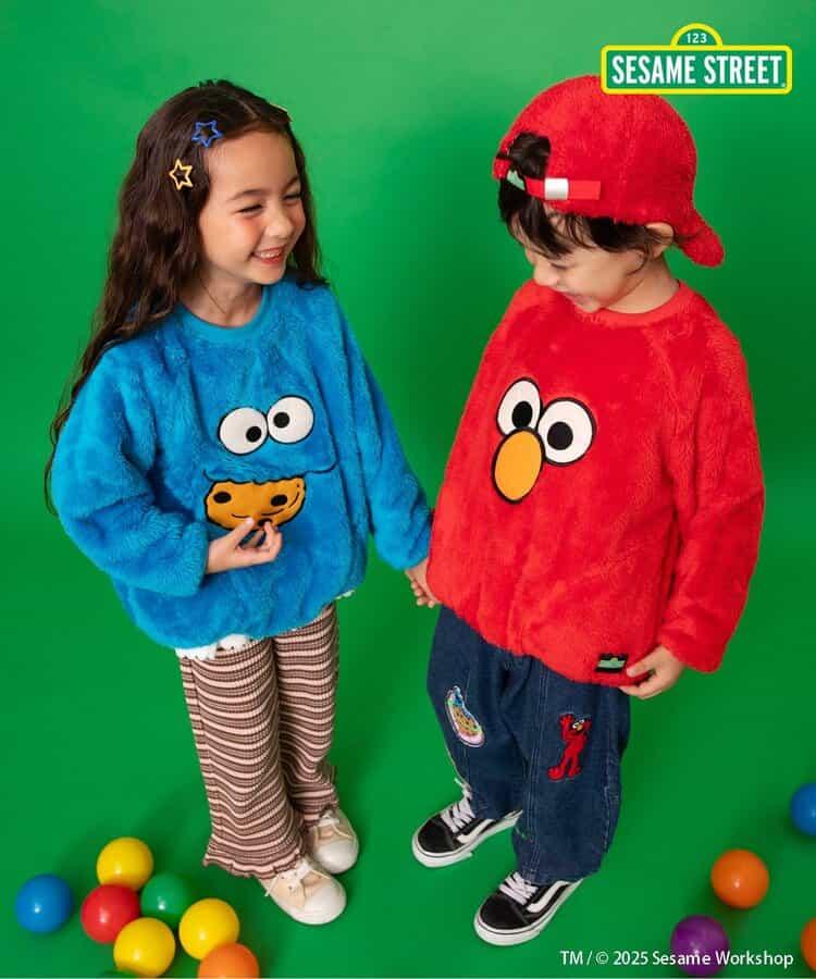 芝麻街毛絨抓絨衛衣