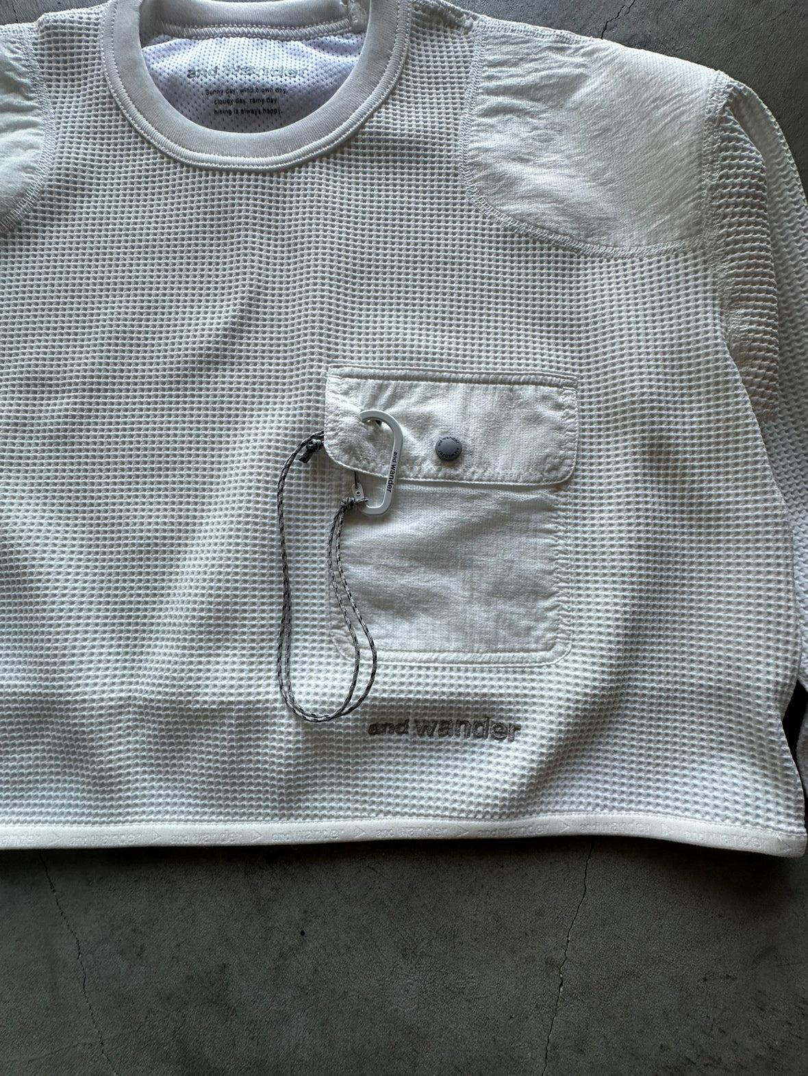 and wander PEwaffle 短款T恤 W款