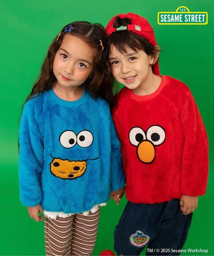 芝麻街毛絨抓絨衛衣