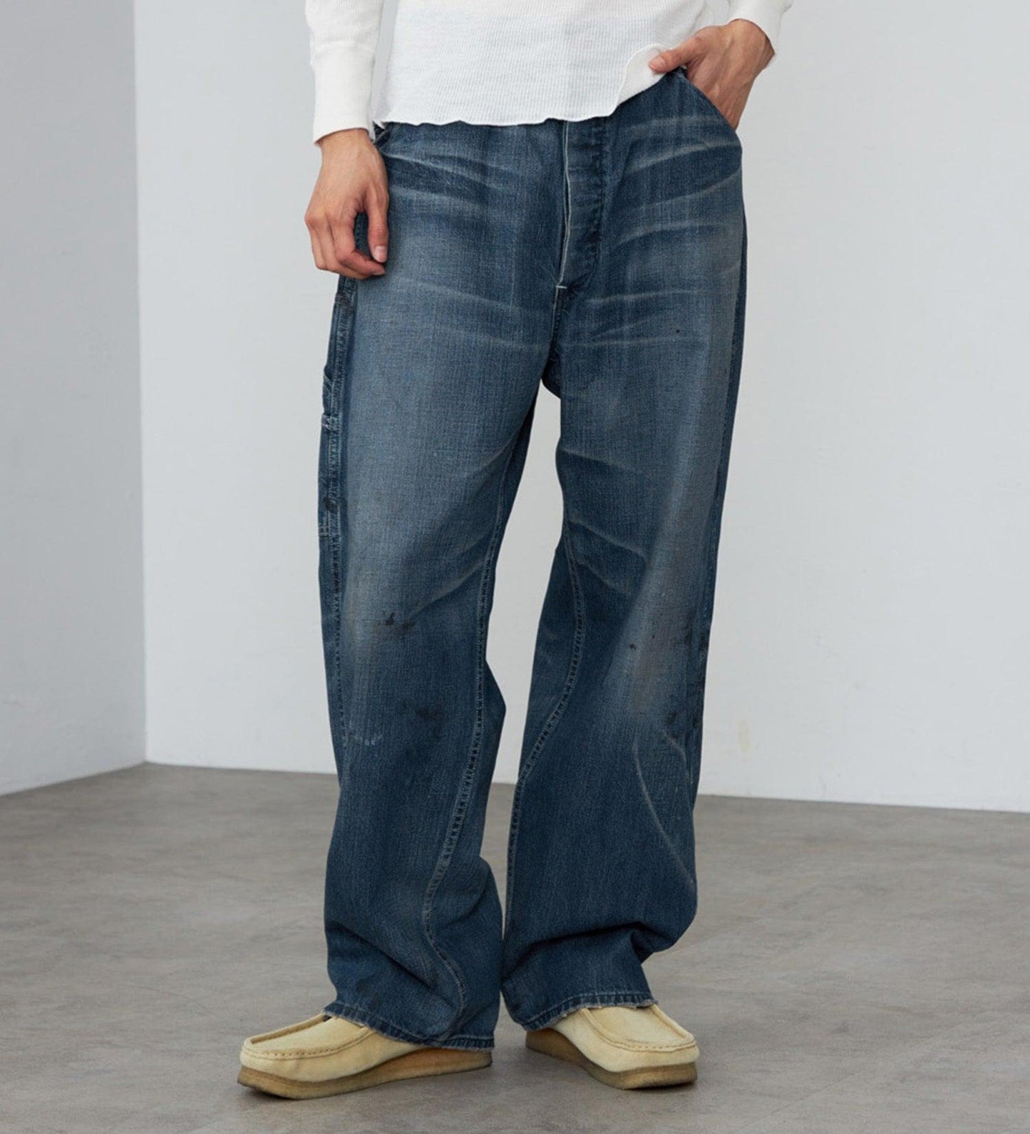 復古 Lee VINTAGE PAINTER PANTS/DENIM 【DUNGAREES】 牛仔褲