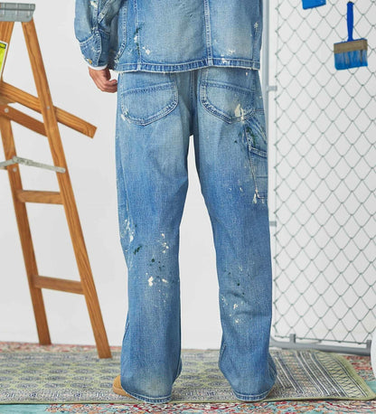 復古 Lee VINTAGE PAINTER PANTS/DENIM 【DUNGAREES】 牛仔褲