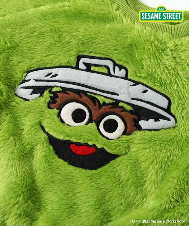 芝麻街毛絨抓絨衛衣