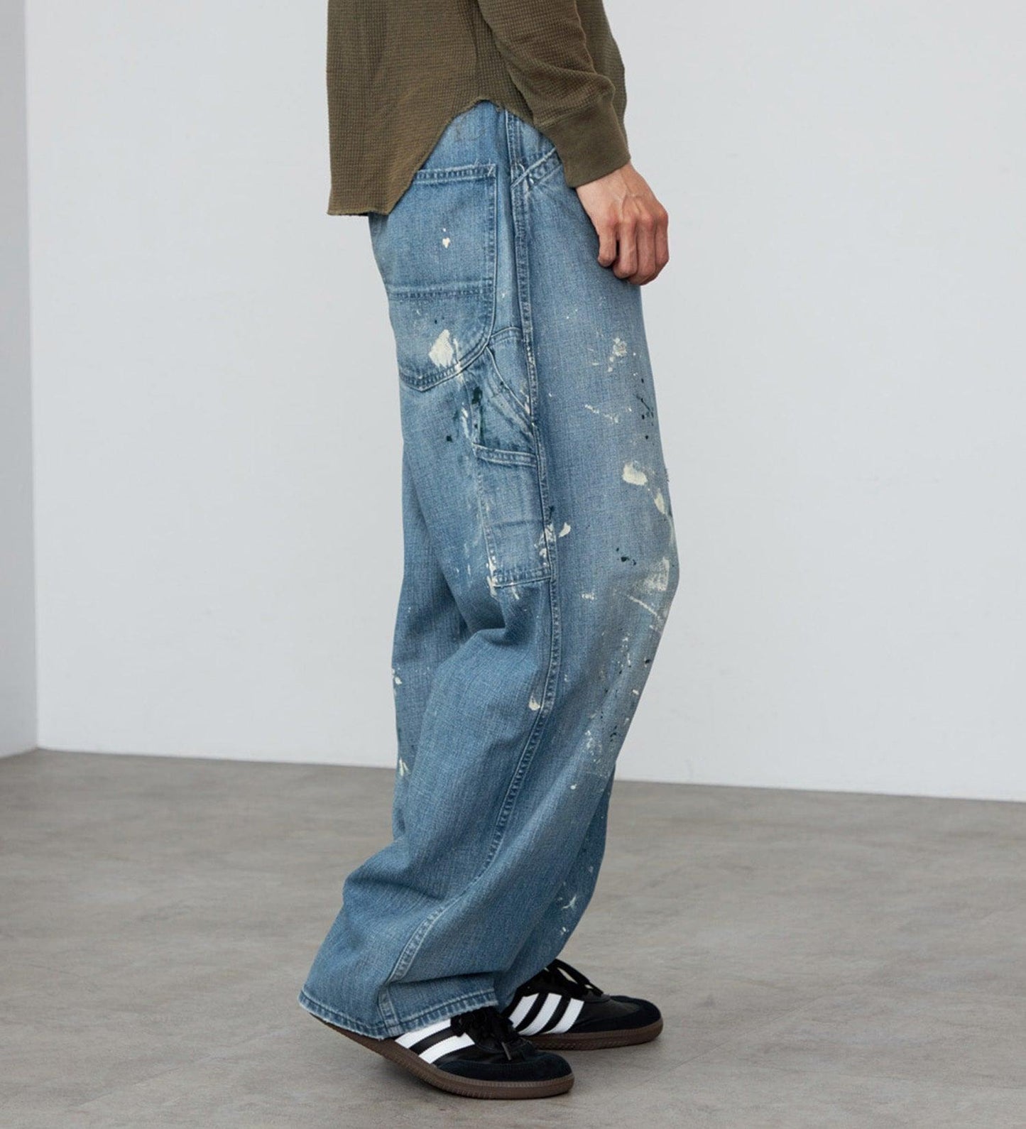 復古 Lee VINTAGE PAINTER PANTS/DENIM 【DUNGAREES】 牛仔褲