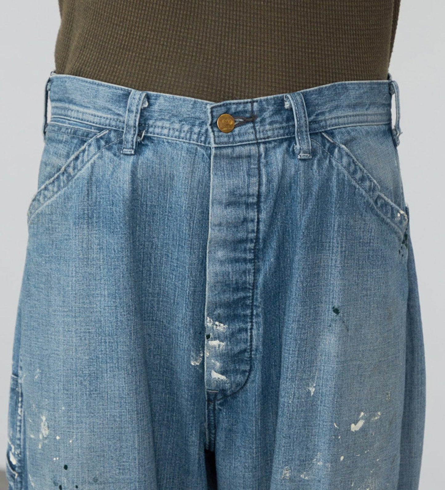 復古 Lee VINTAGE PAINTER PANTS/DENIM 【DUNGAREES】 牛仔褲