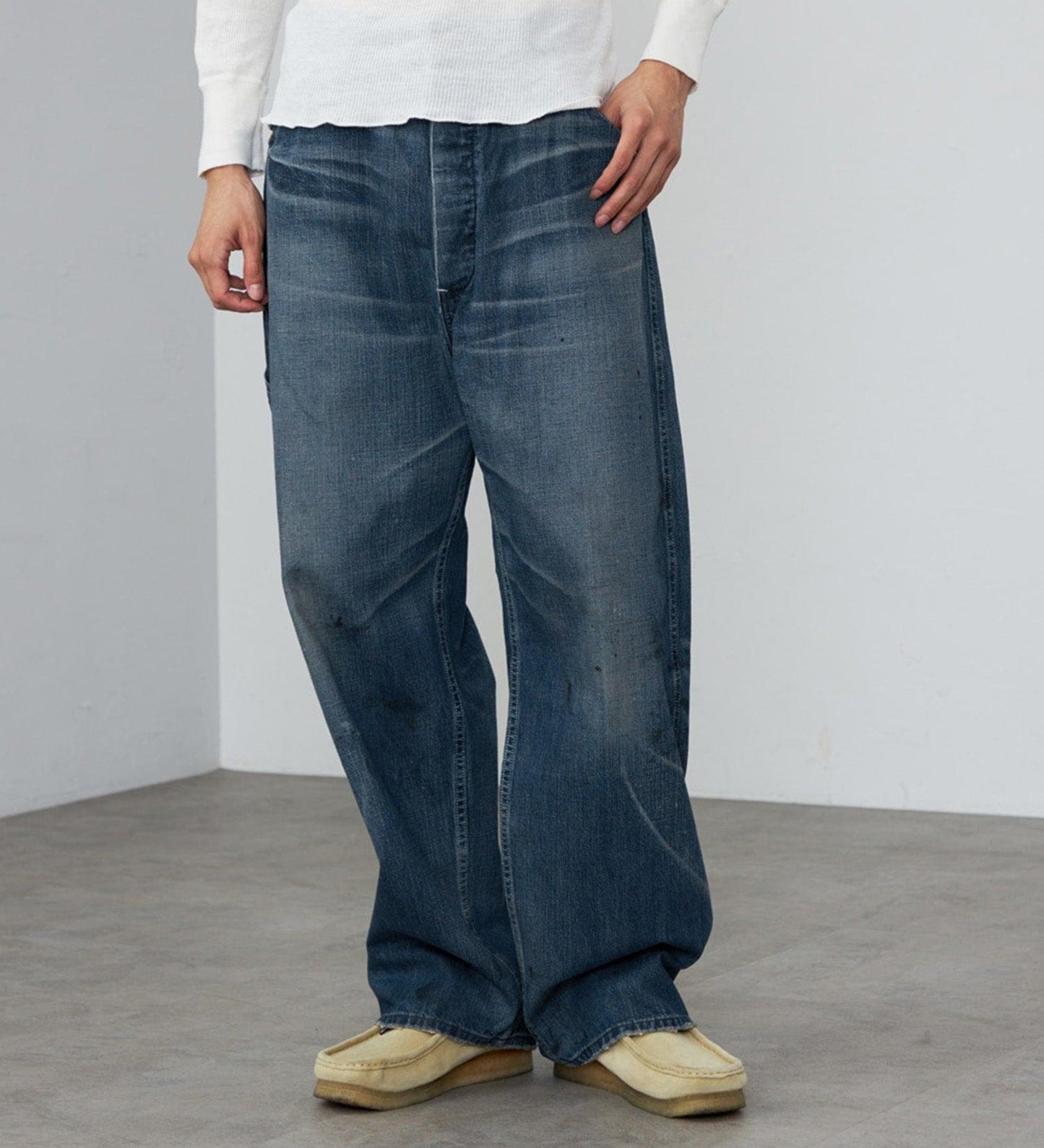 復古 Lee VINTAGE PAINTER PANTS/DENIM 【DUNGAREES】 牛仔褲