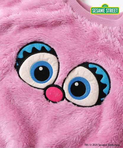 芝麻街毛絨抓絨衛衣