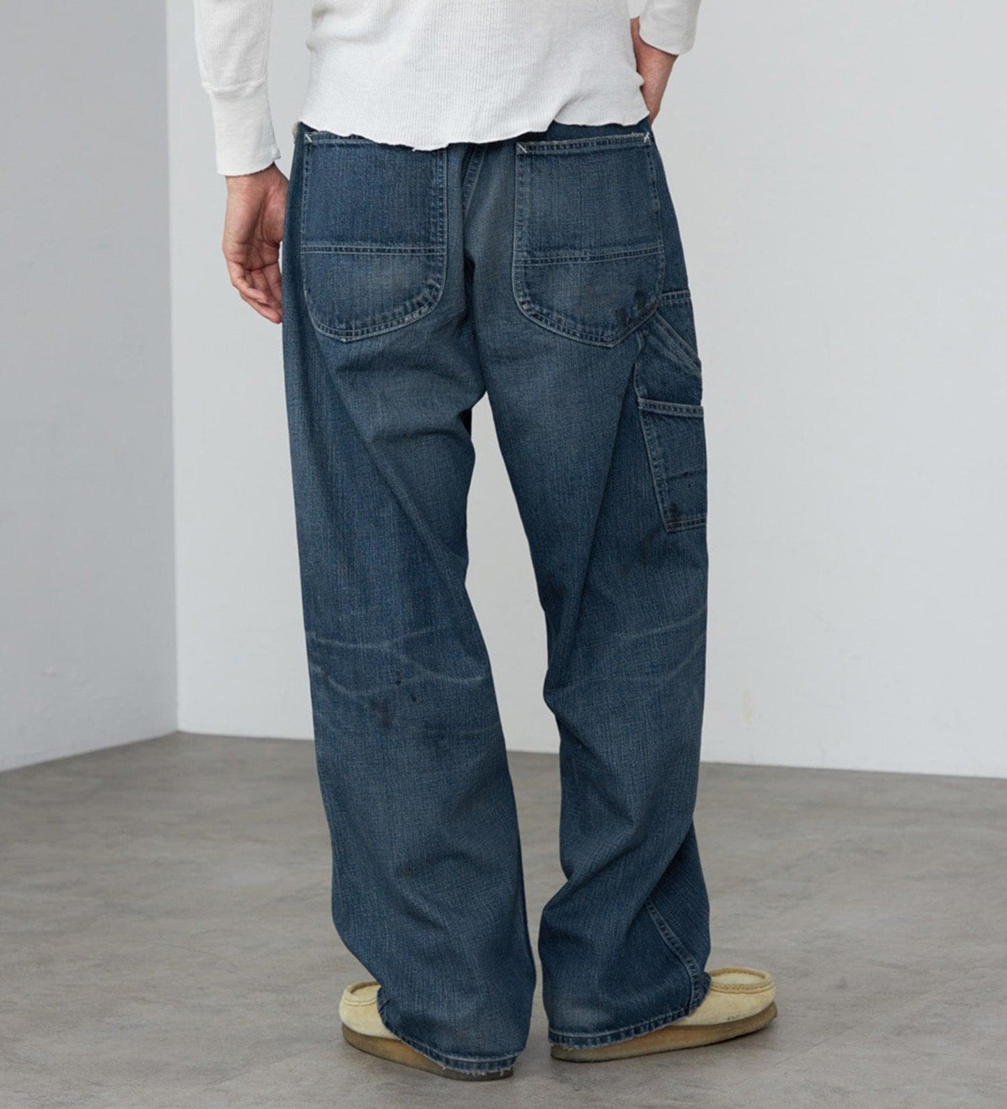 復古 Lee VINTAGE PAINTER PANTS/DENIM 【DUNGAREES】 牛仔褲