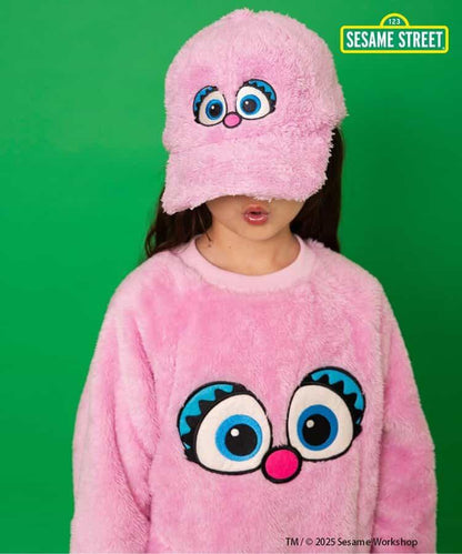 芝麻街毛絨抓絨衛衣