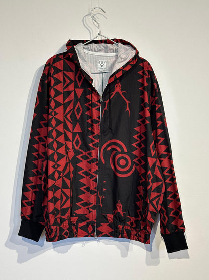 South2west8 Zipped Work Hoody - Cotton Ripstop / Printed 連帽外套