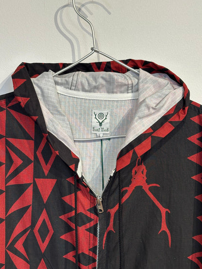 South2west8 Zipped Work Hoody - Cotton Ripstop / Printed 連帽外套