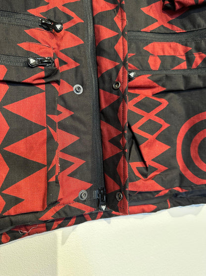 多口袋拉鍊設計 Cotton Ripstop 印花 夾棉馬甲 Multi-Pocket Zipped Padding Vest