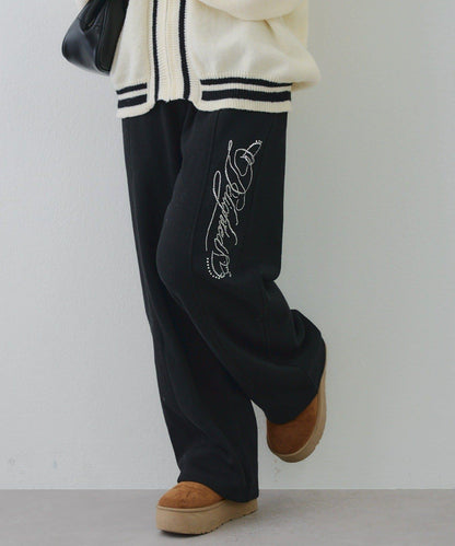 【SETUP可搭配】亮片字母標誌衛褲