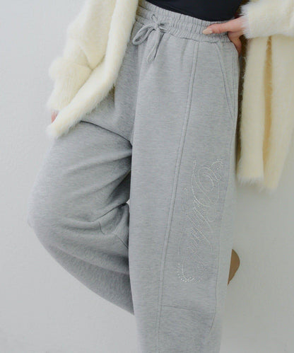 【SETUP可搭配】亮片字母標誌衛褲