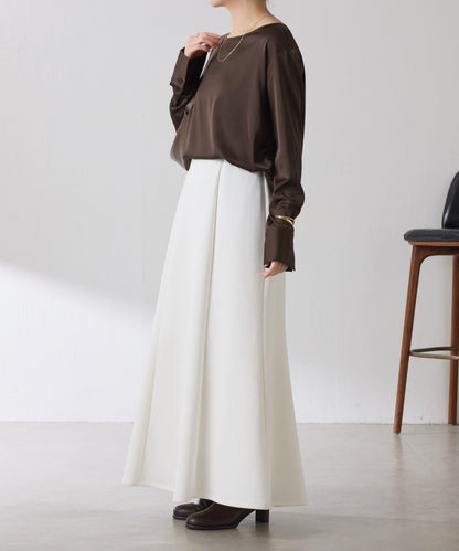 【必買襯衫】緞面側抽繩T恤襯衫/禮服