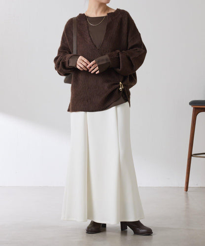 【必買襯衫】緞面側抽繩T恤襯衫/禮服