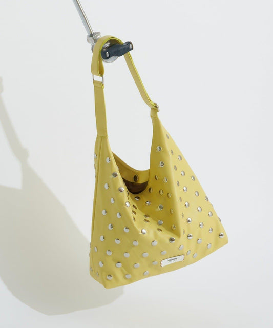 【GRAIN/グレイン】鉚釘單肩托特包